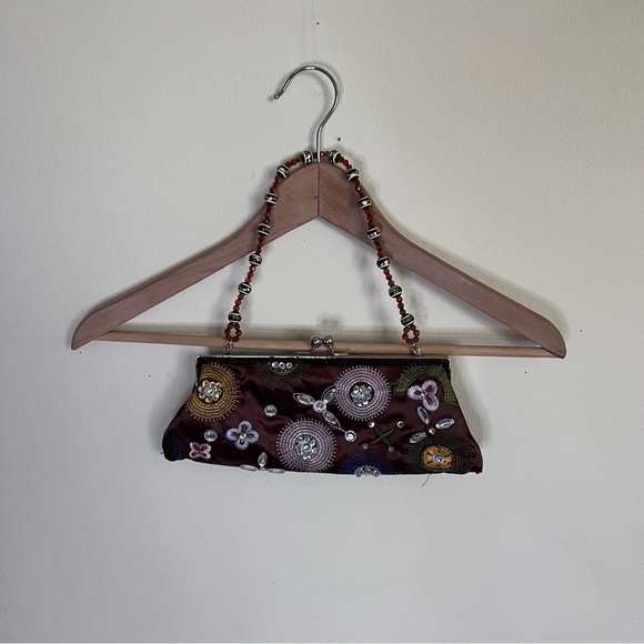Chateau Vintage Sequin Brown Bag - Picture 2 of 10